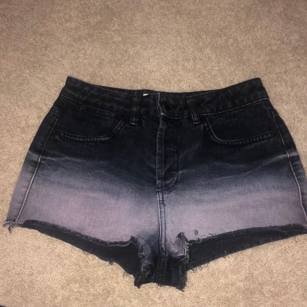 Black and Purple Ombré Shorts